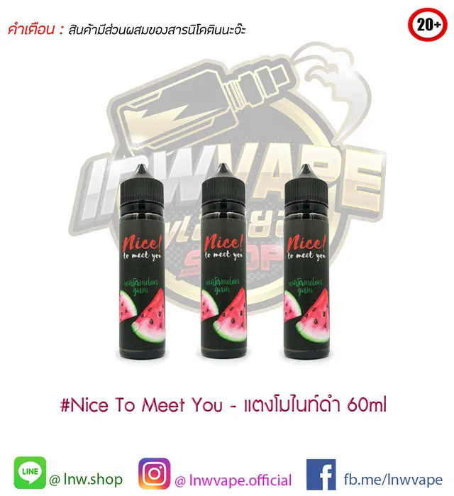 Nice To Meet You Watermelon Gum 60 ml