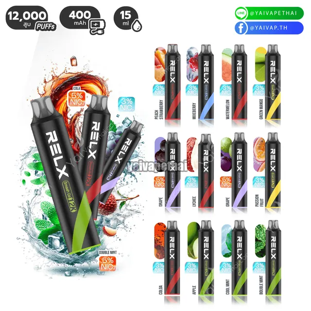 RELX GO 12,000 Puff (nic 3%) รูปที่ 4
