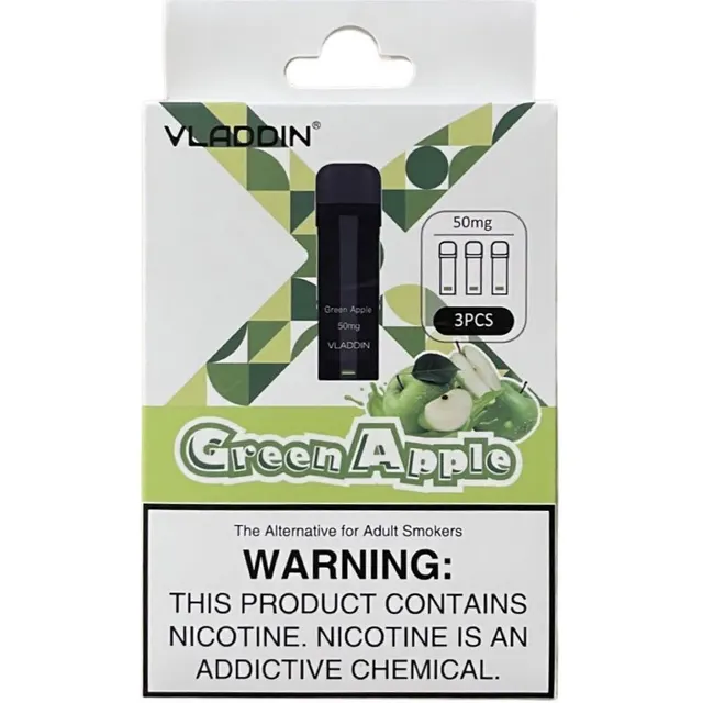 Vladdin X Pod Cartridge (1/PCS)(Green Apple | แอปเปิ้ลเขียว)