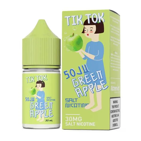 Tik Tok Soju Green Apple Salt nic 30 ml