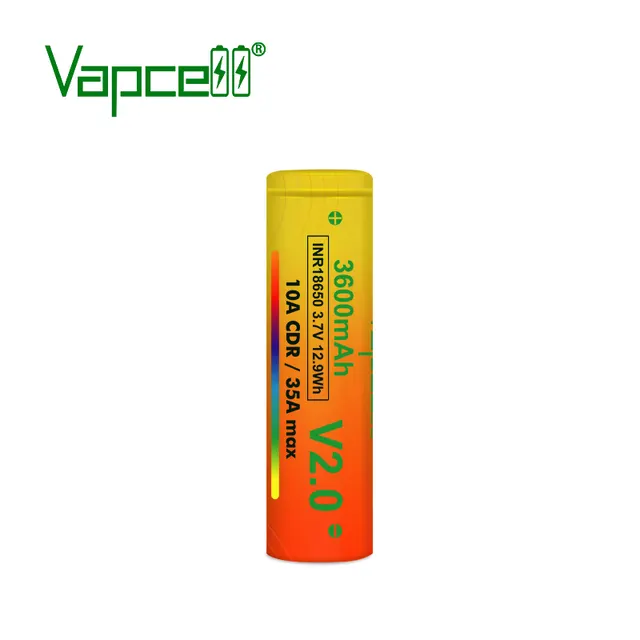 ถ่านชาร์จ Vapcell ทอง 18650 3600mah 10A/35A V2.0