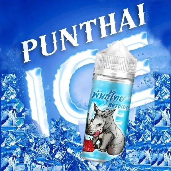 พันธ์ุไทยสตรอเบอร์รี่ไอซ์ Punthai Strawberry Ice 100 ml