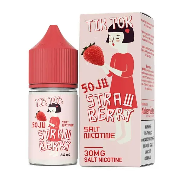 โซจูสตรอเบอรี่ Tik Tok Soju Strawberry Salt Nic 30 ml