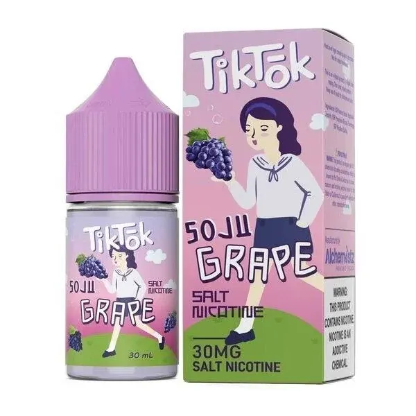Tik Tok Soju Grape Salt nic 30Ml 30mg