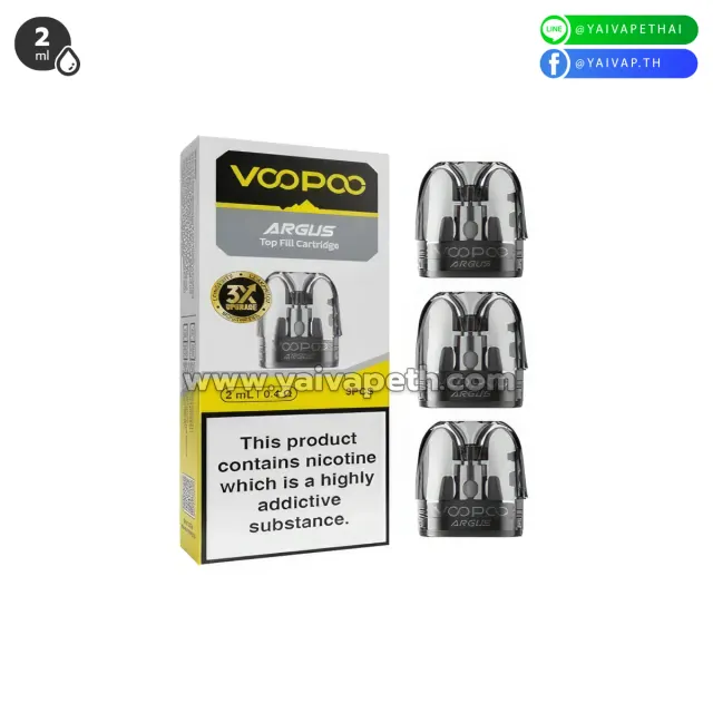 Voopoo Argus Top Fill Cartridge 2ml (1 ชิ้น) รูปที่ 2