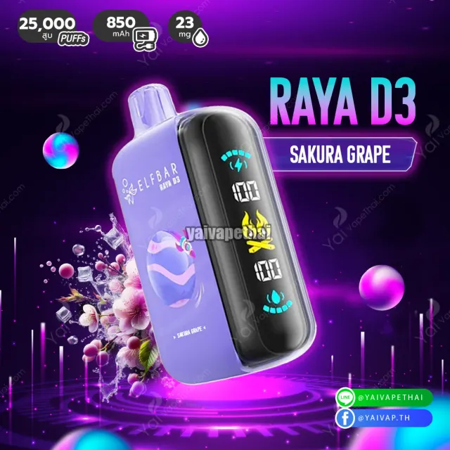 ELFbar RAYA D3 25000 Puffs รูปที่ 6