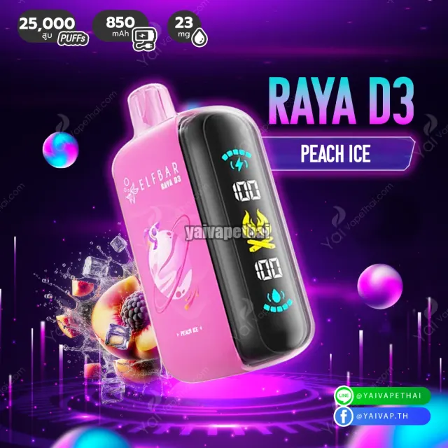 ELFbar RAYA D3 25000 Puffs รูปที่ 3