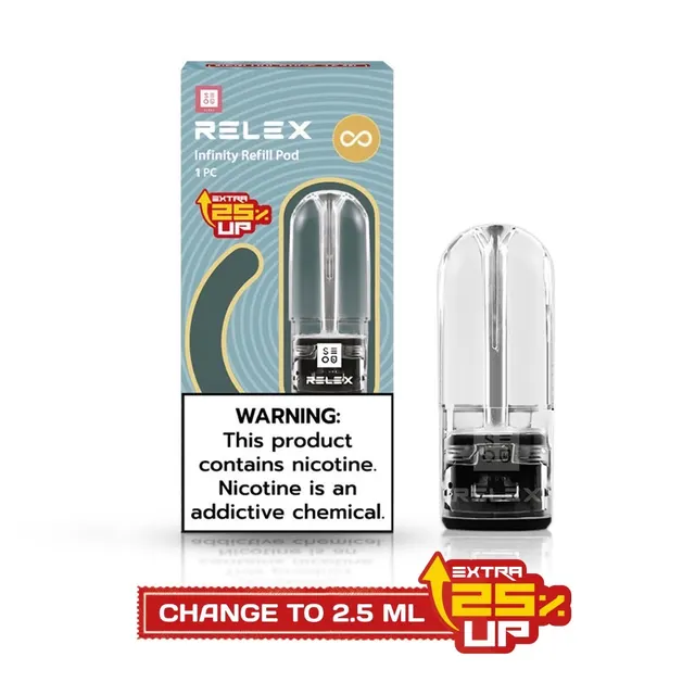 หัวพอตเปล่า Infinity Refill Pod 2.5ml Ceramic Coil RELEX x SOUL Edi…