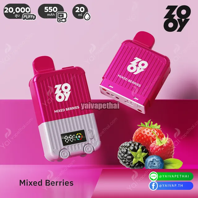 ZOOY up to 20k Puffs (เครื่อง+หัว) (หัวเปลี่ยน) รูปที่ 8