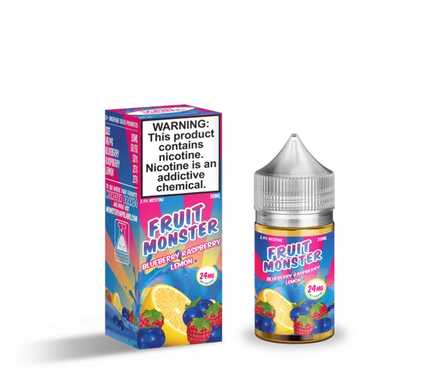 บลูเบอร์รี่ราสเบอร์รี่มะนาว - Fruit Monster Blueberry Raspberry Lemon Salt nic 30ml(48MG) รูปที่ 2